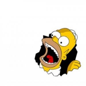 Expresión Divertida de Homer Simpson