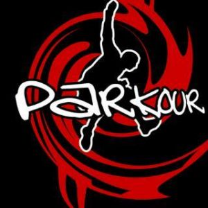 Silhouette de Parkour en Acción