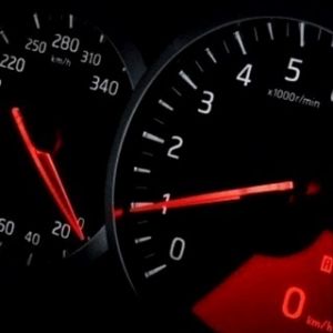 Velocímetro del Tablero de un Coche