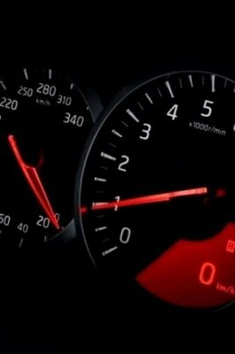 Velocímetro del Tablero de un Coche