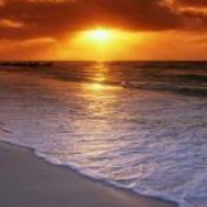 Atardecer sobre el Océano