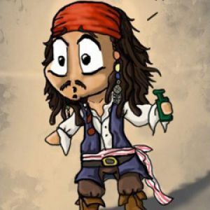Dibujo de Captain Jack Sparrow