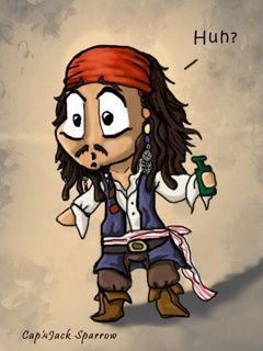 Dibujo de Captain Jack Sparrow