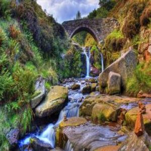 Cascada y Puente Escénico