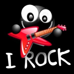 Personaje de Caricatura Rockero