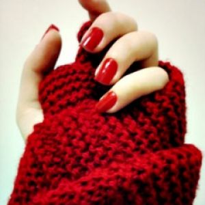 Arte de Uñas Rojas Elegante