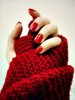 Arte de Uñas Rojas Elegante