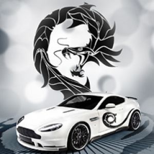Coche Deportivo Blanco Elegante