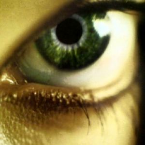 Primer Plano de Ojo Verde