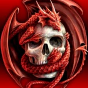 Arte de Dragón y Calavera