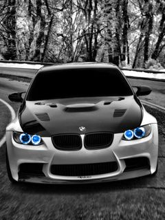 BMW M3 con Luces Azules