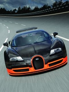 Bugatti Veyron en la pista