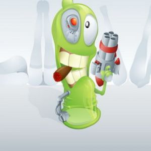 Personaje de Caricatura Sperminator