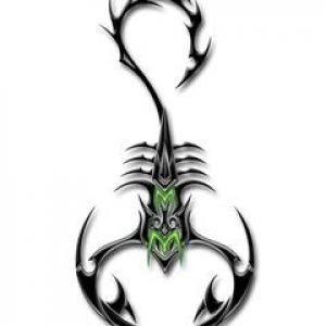 Diseño de Tatuaje Tribal de Escorpión