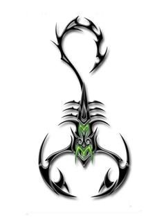Diseño de Tatuaje Tribal de Escorpión