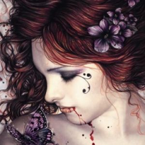 Chica de Fantasía Oscura con Mariposa