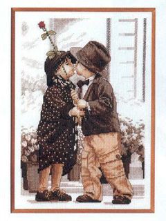 Niños Adorables Compartiendo un Beso