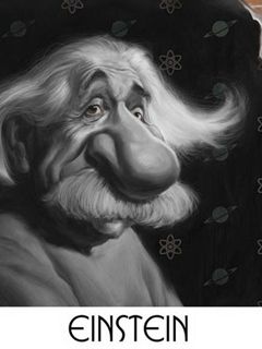 Caricatura de Einstein