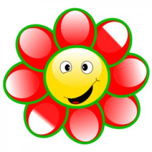 Ilustración de Flor Sonriente