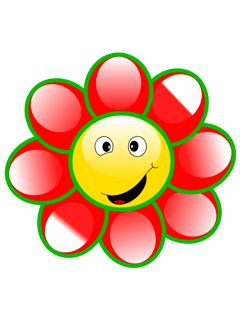 Ilustración de Flor Sonriente