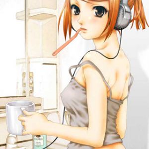 Chica Anime con Auriculares