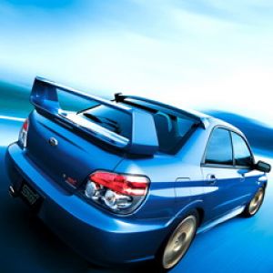 Subaru WRX Coche Deportivo Azul