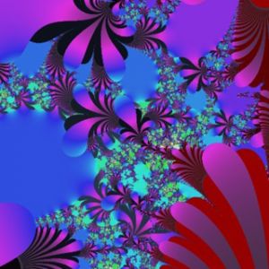 Diseño Fractal Abstracto Vibrante