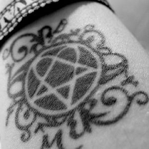 Diseño de Tatuaje de Pentagrama Intrincado