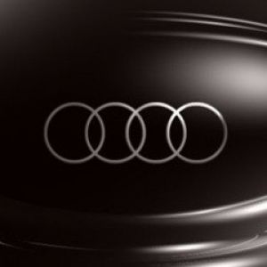 Logo de Audi en Fondo Negro