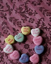 Caramelos de Corazón Coloridos