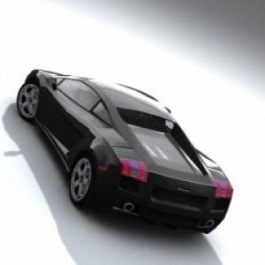 Elegante Coche Deportivo Negro