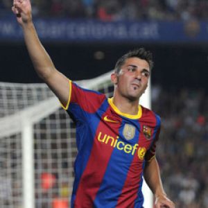 David Villa Celebrando un Gol