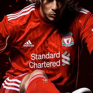 Jugador del Liverpool FC en Acción