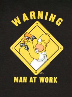 Homer Simpson Advertencia