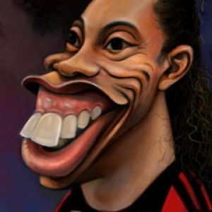 Caricatura de Ronaldinho