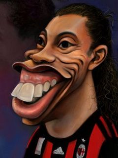 Caricatura de Ronaldinho