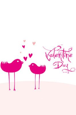 Pájaros de amor para San Valentín