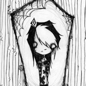 Ilustración de Personaje Gótico