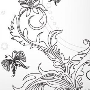 Diseño Abstracto Floral