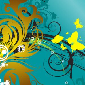 Diseño Abstracto Floral Colorido