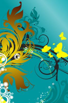 Diseño Abstracto Floral Colorido