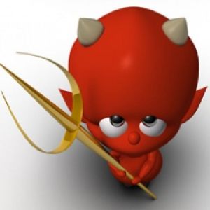 Personaje Diablo Rojo Adorable
