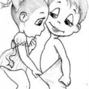 Dibujo de Niños Lindos