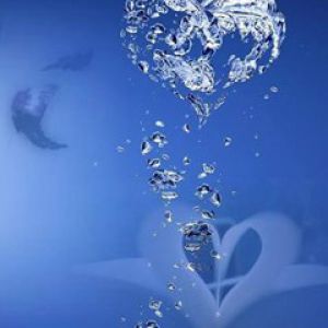 Ilustración de Corazón de Agua