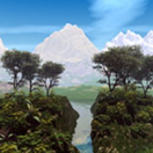 Paisaje montañoso sereno