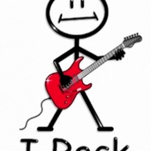 Figura de Palito Rockera con Guitarra