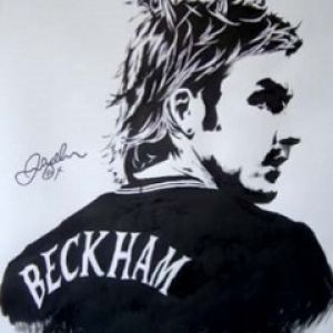 Retrato de David Beckham