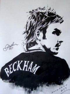 Retrato de David Beckham