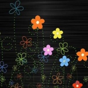 Diseño Abstracto de Flores Coloridas
