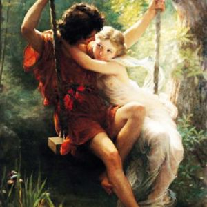 Arte Romántico en el Columpio